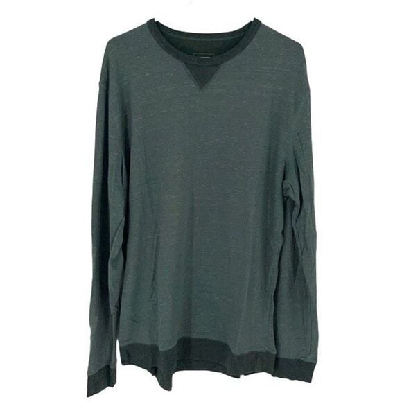 Sonoma Goods For Life Mens Crew Neck Pullover Long Sleeve T-Shirt Sage Green 2XL - Picture 1 of 5